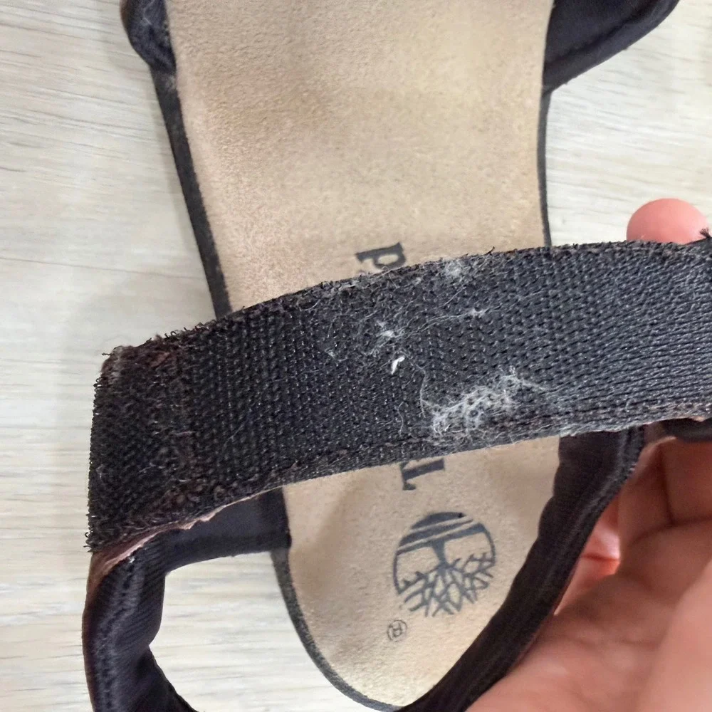 Timberland Brown Leather Adjustable Strap Outdoor Sandals Mens 10M bohemian